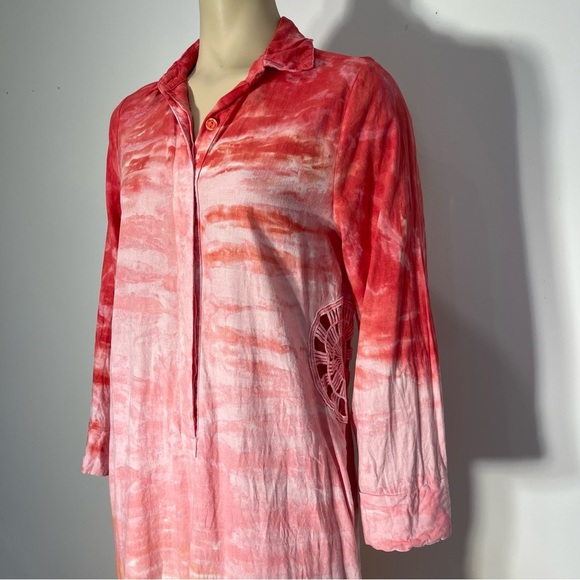 Young Fabulous & Broke Pebble Beach Ombre linen blend Dress Women’s Size Small - Picture 3 of 11